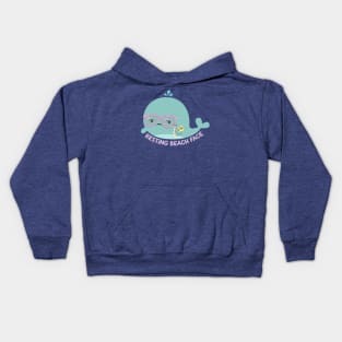 Resting Beach Face Kids Hoodie